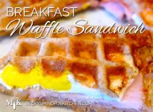 Breakfast Waffle Sandwich